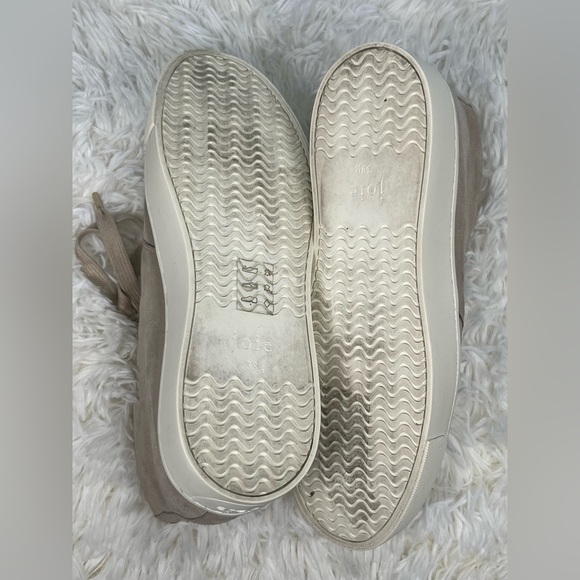 Joie | Hillerson High Top Beige & White Platform Sneakers
